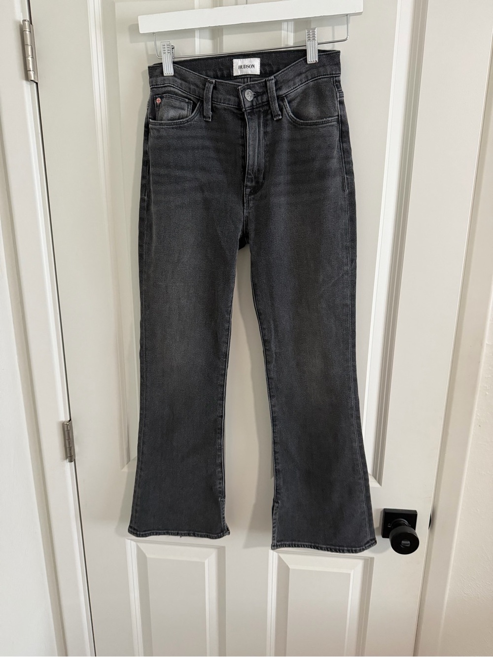 Hudson Jeans Black Washed Flare Jeans